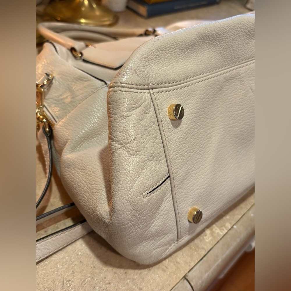 Michael Kors Women's Convertible Satchel, light cream - Picture 10 of 16